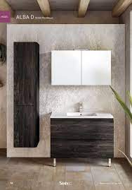 SANITEC ALBA D έπιπλο μπάνιου pine dark color με νιπτήρα 90 εκ.