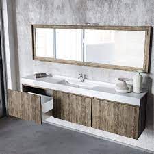 SANITEC XENIA bathroom furniture anziano grey color with sink 11