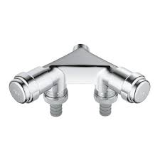 Grohe 41022000 2 εξοδων Was Double Valve Dn15 in Chrom
