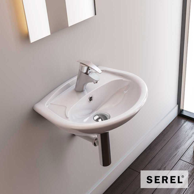 Serel 2741 sink 45x35cm white