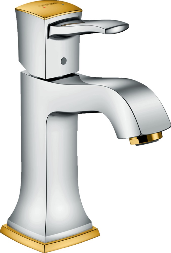 hansgrohe metropol classic chrom/gold μπαταρια νιπτηρα