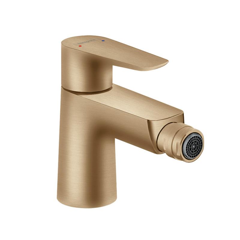 Hansgrohe Talis E single lever bidet mixer brushed bronze, with