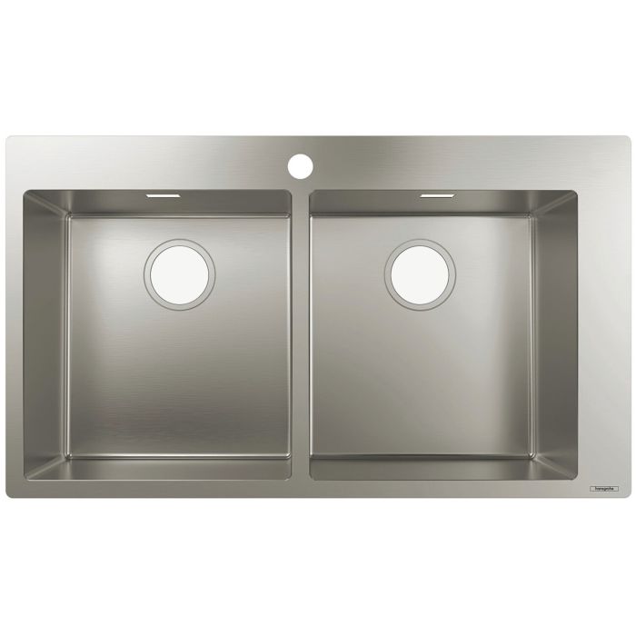 Hansgrohe S711-F765  νεροχυτης 43303800 stainless steel, 37x37cm
