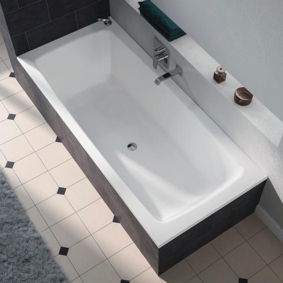 Kaldewei Cayono Duo rectangular bath, built-in matt white 170x75