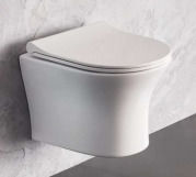 Bianco Ceramica Aida wal hang toilet Rimless 48,5 cm with soft c