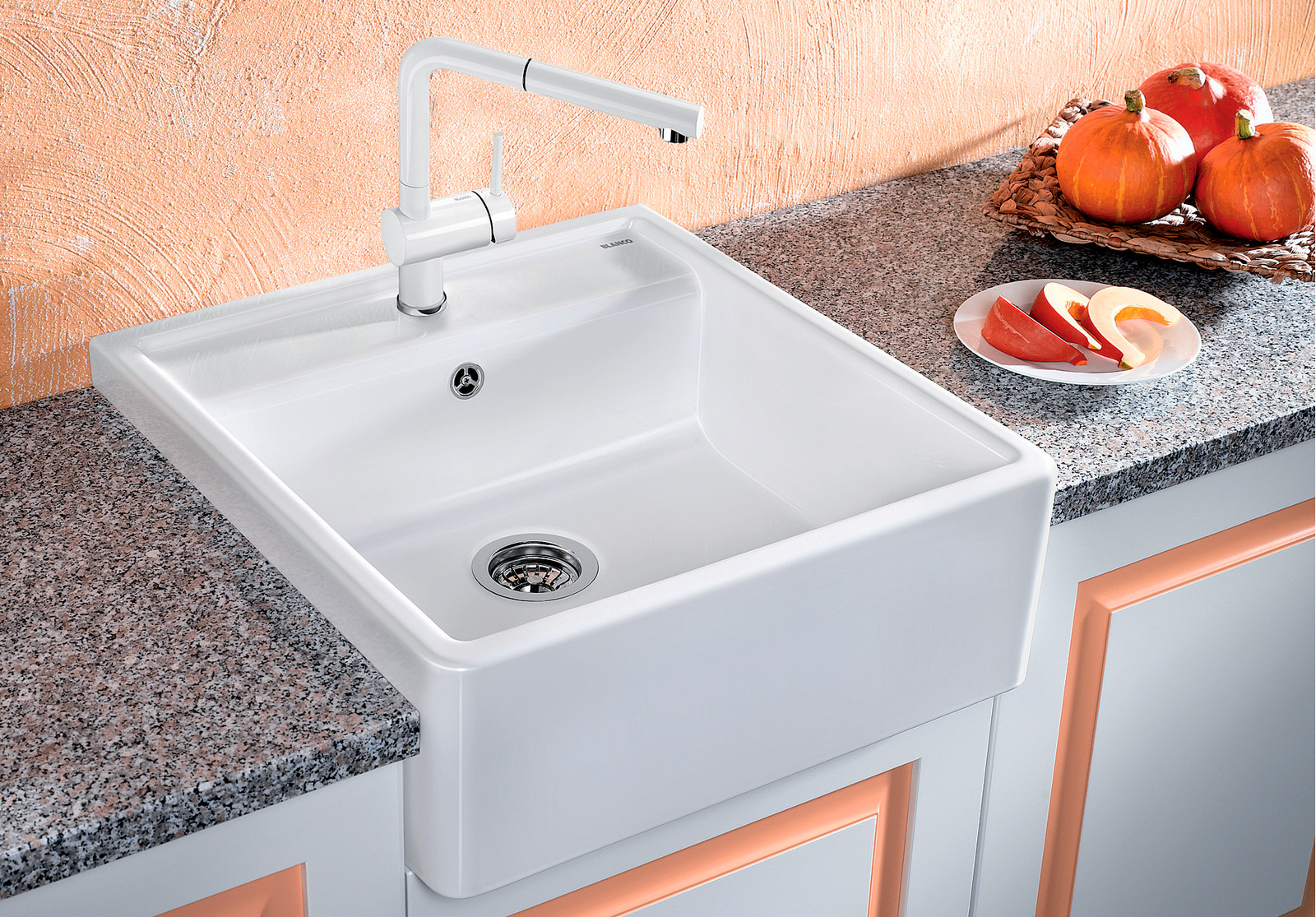 Blanco Panor 60 Ceramic Single Bowl Sink Crystal White 514486