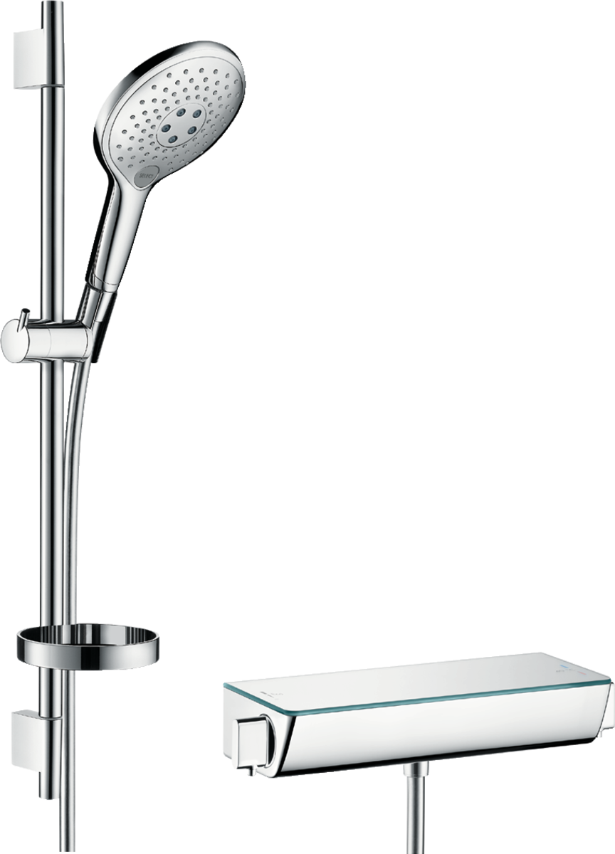 Shower system for exposed installation 150 3jet with Ecostat Sel