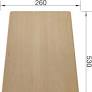 Blanco Cutting Surface Wooden Beige 53x26cm 218313