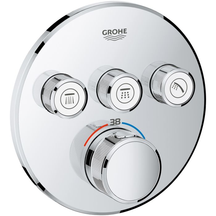 Grohe Grohtherm Smartcontrol Thermostat 29121000 with 3 valves, 