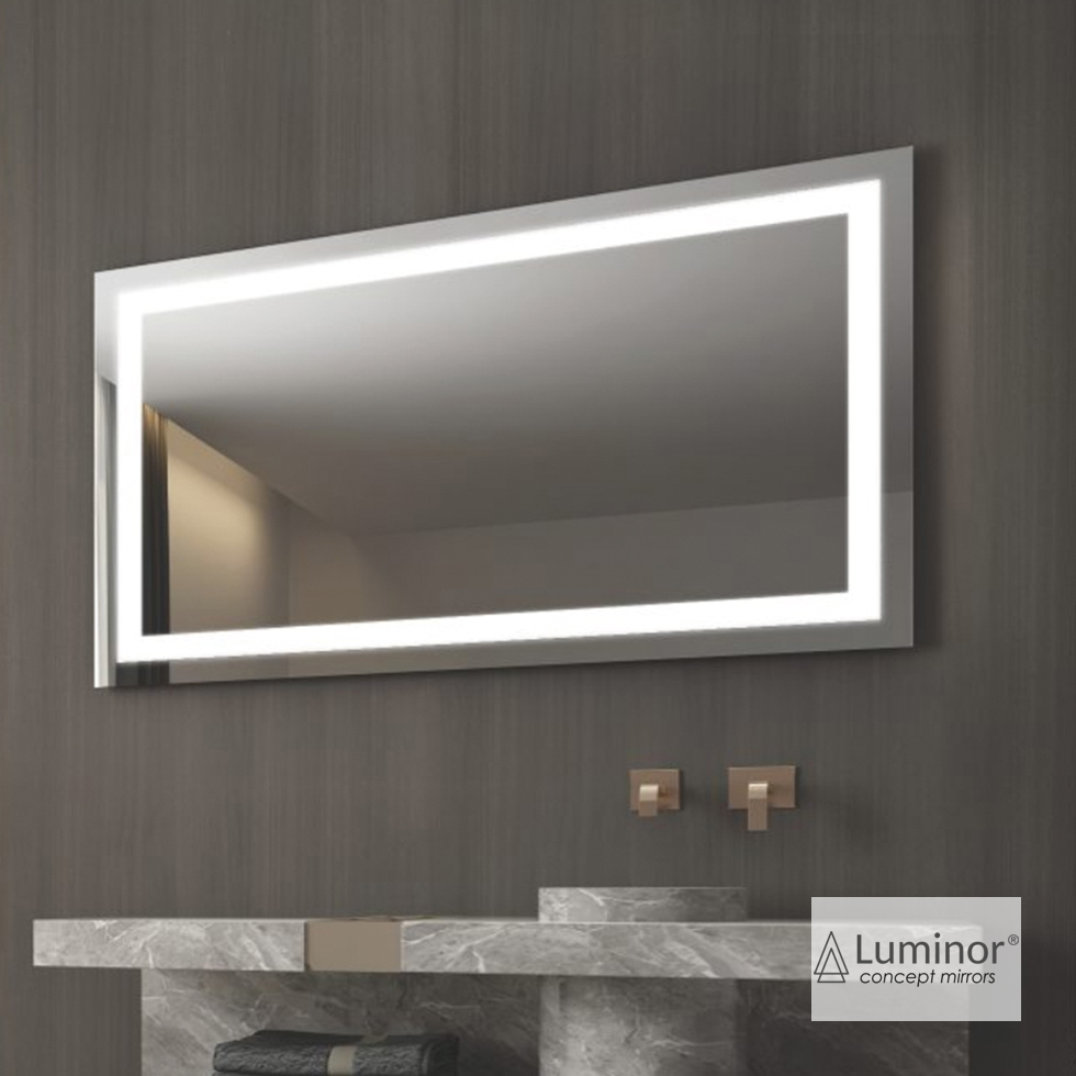 FORM mirror, 60x80 cm. illuminated by LED. Can be placed vertica