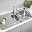 Grohe K200 Kitchen Sink 1.5 Bowl Polished Steel 31564SD1