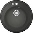 Grohe K200 drop-in, round kitchen sink granite black