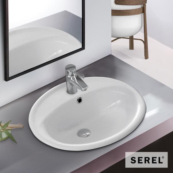 sink 58x49  SEREL WHITE