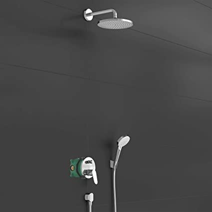 Croma Shower system 280 1jet with Ecostat S and hand shower 110
