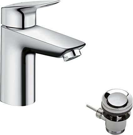 hansgrohe MyCube Basin Mixer Tap L with pop-up waste, chrome, 71