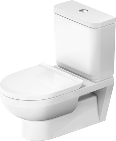 duravit N.1 Toilet close-coupled, wall mounted rimless + coprιwa