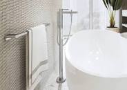 Shower tap Wall-mounted - external part 2 way material: Brass, c