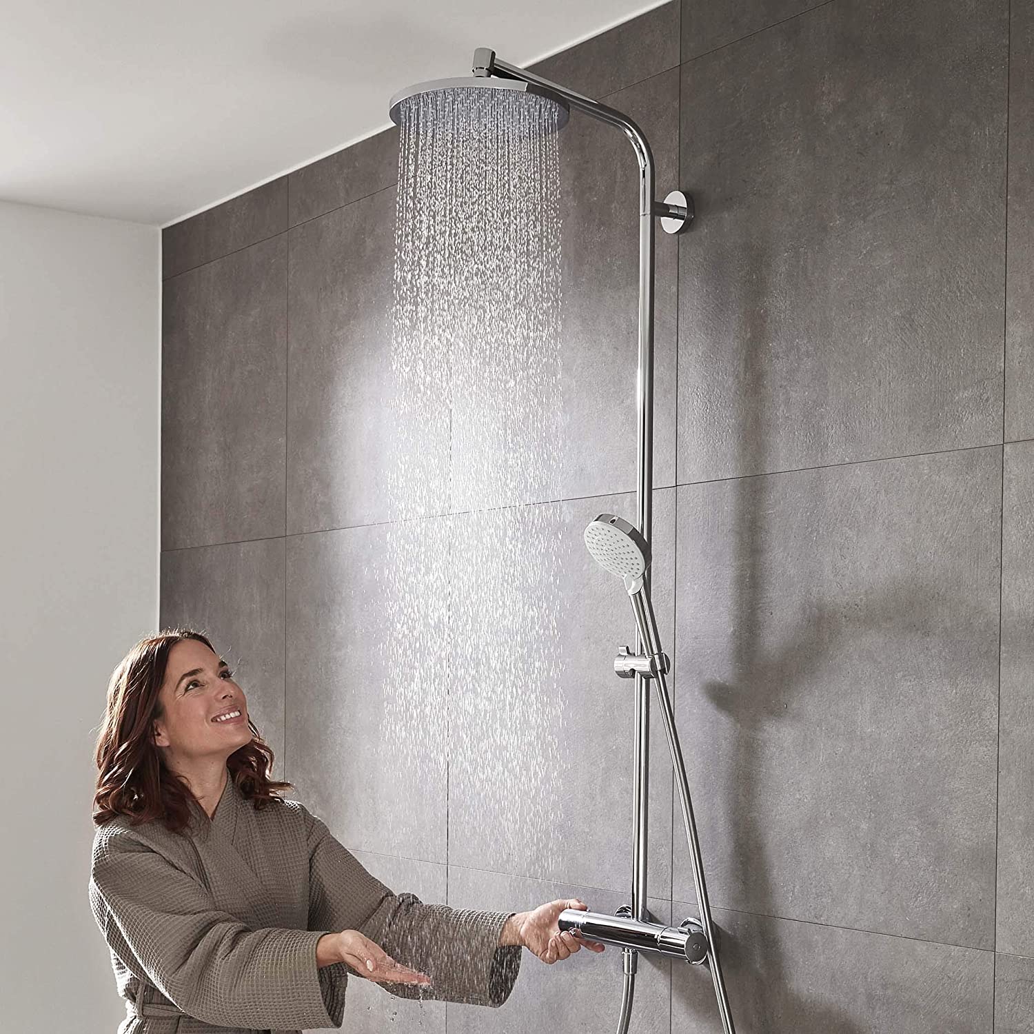 hansgrohe Crometta S Shower System 240 1 spray water-saving 9 l/