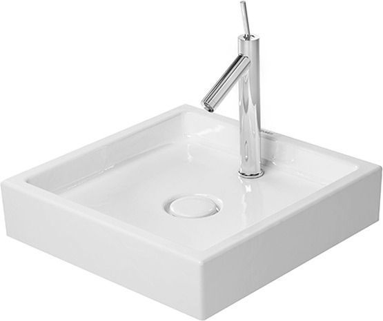 Duravit Starck 1 countertop washbasin 0387470027 47x47cm, ground