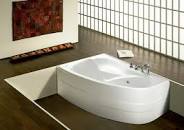 ROCA WAITARA Left-hand asymmetric acrylic bathtub 150X100X42