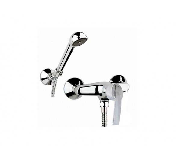 Tall bidet  mixer, with long spout and 1”1/4 pop up waste