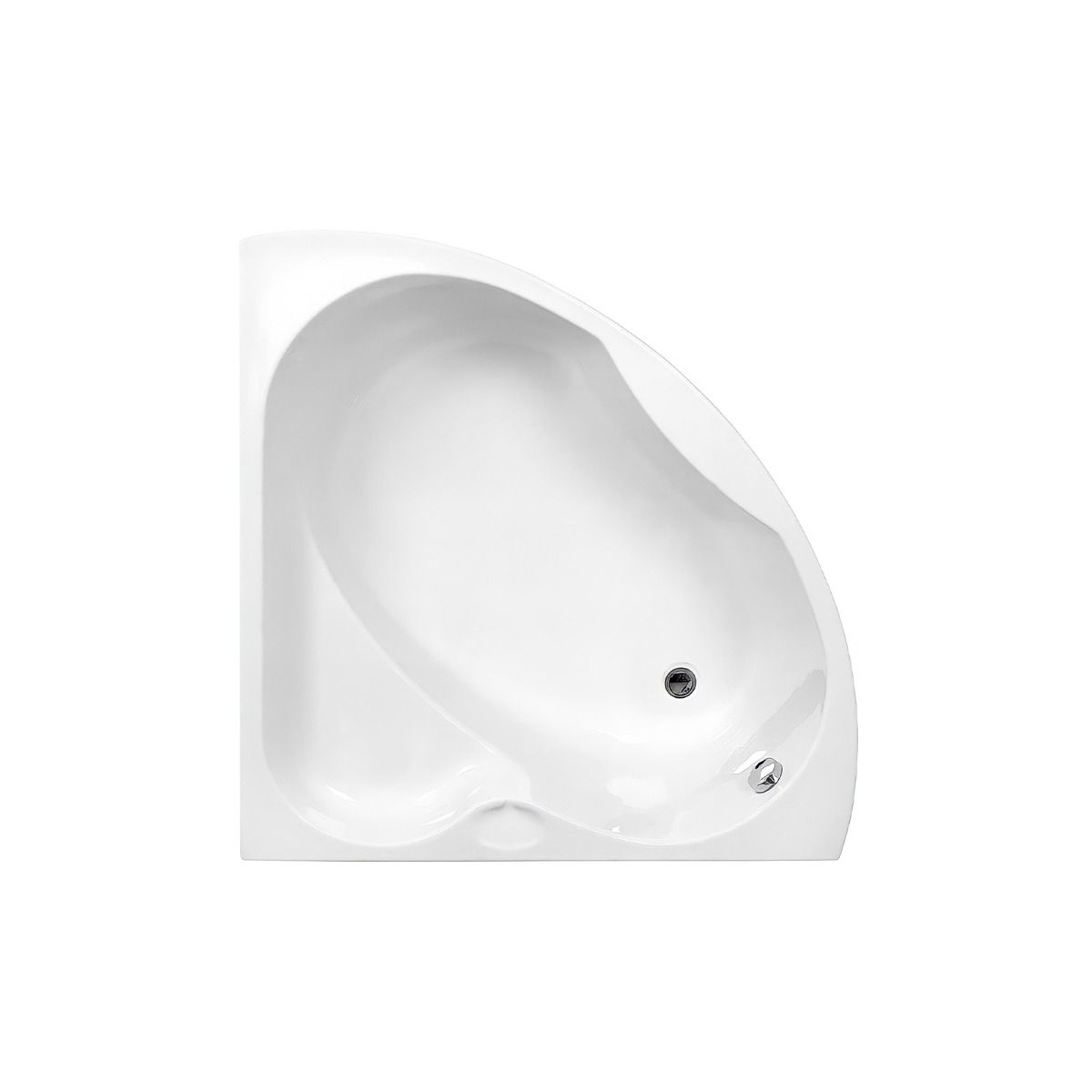 BALI bathtub 120x120 acrylic heavy type CARRONITE capacity 190L,