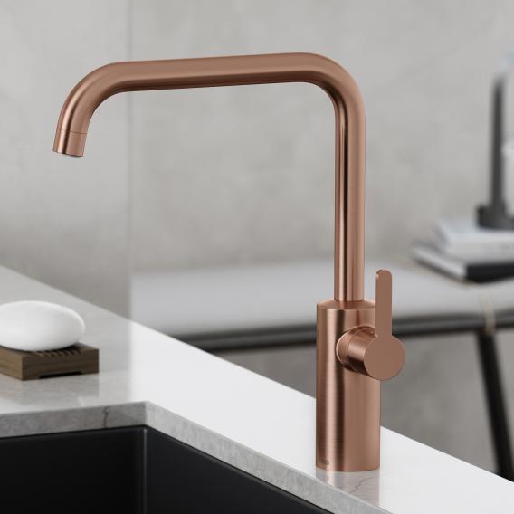 Damixa Silhouet single-lever kitchen mixer tap brushed copper