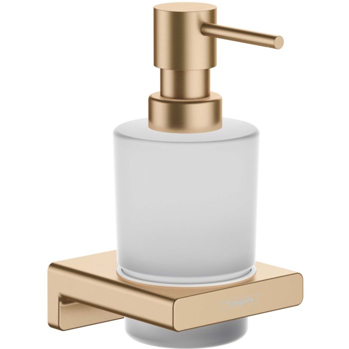 hansgrohe lotion dispenser 41745000 wall mounting, glass insert,