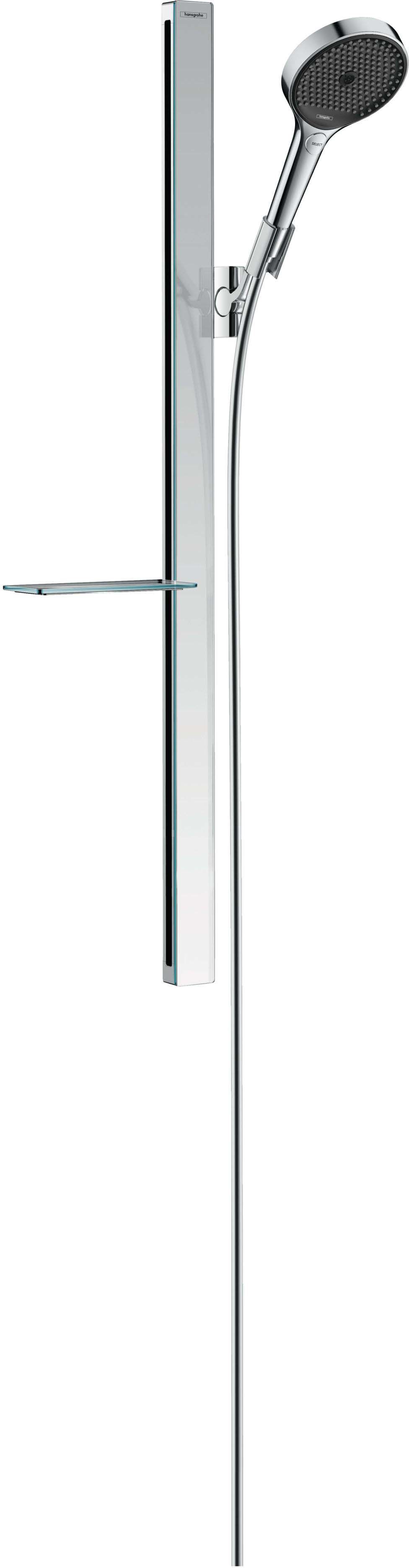 Shower set 130 3jet EcoSmart with shower bar 90 cm and shelf