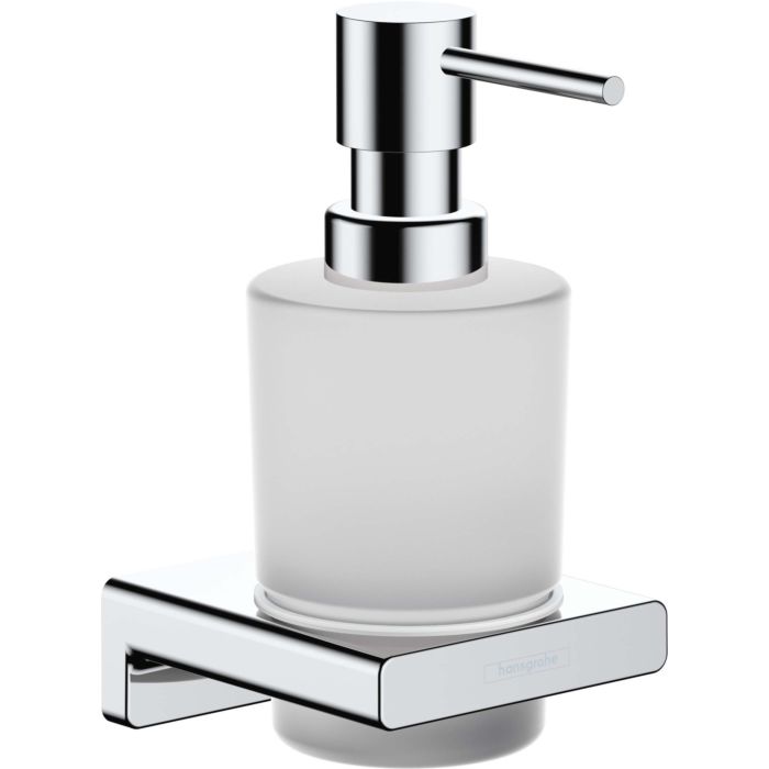 hansgrohe lotion dispenser 41745000 wall mounting, glass insert,