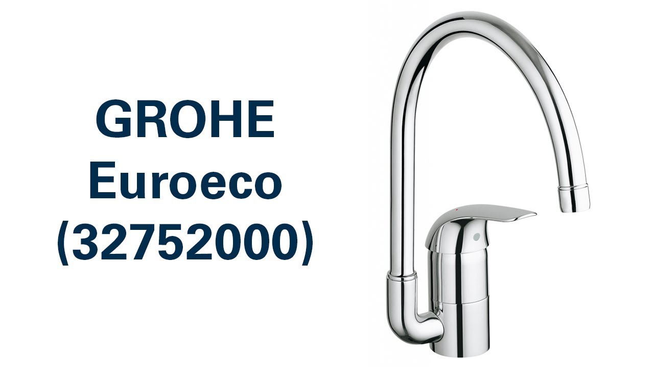 Grohe Euroeco Single Lever Sink Mixer - Chrome (32752000)