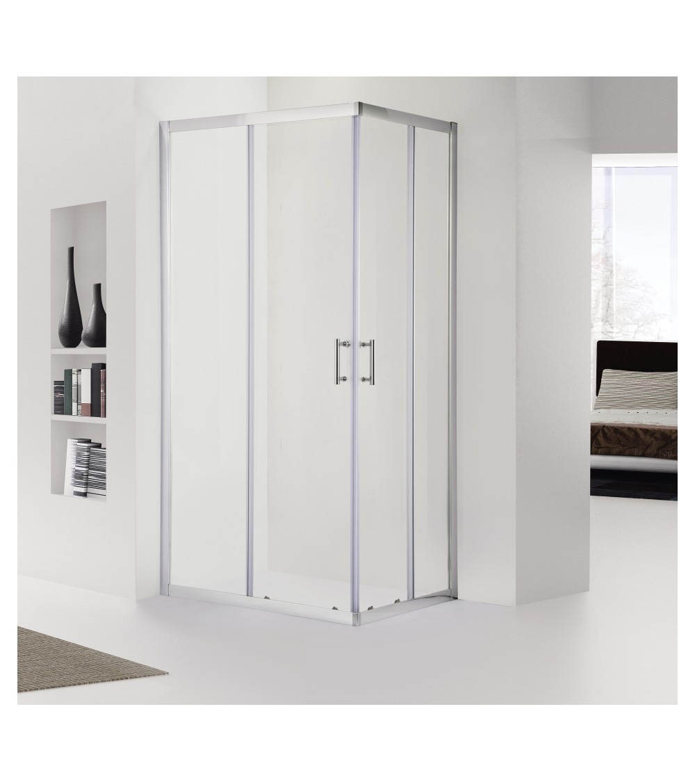 combination porcelain - shower cubicle with safety glass