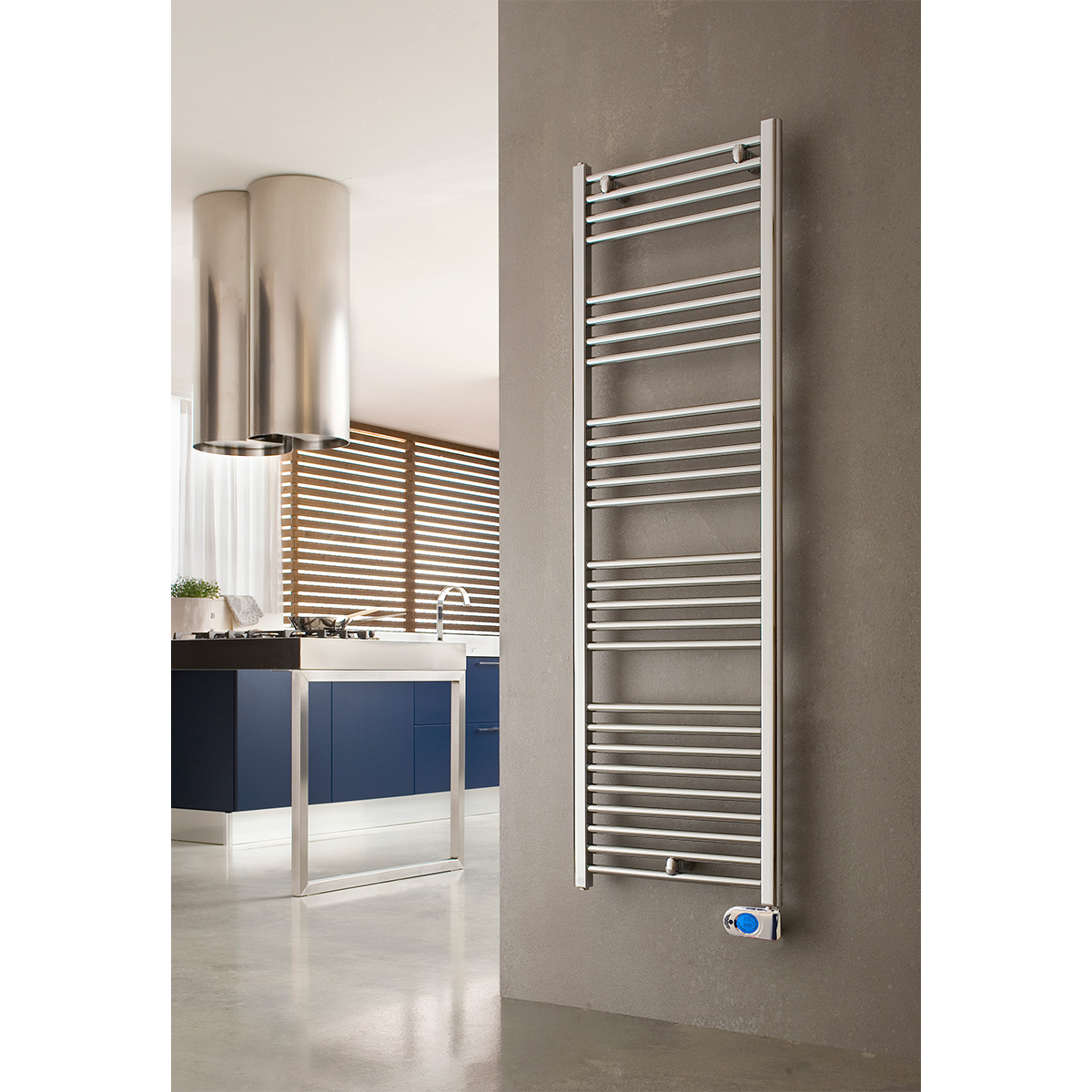 Heated towel rail ALTO 150x50 from MILD STEEL with hydraulic or