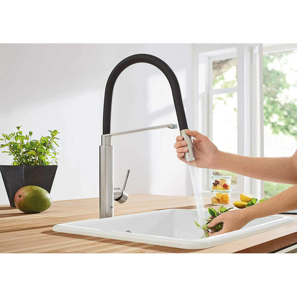 Kitchen faucet with spring GROHE CONCETTO PRO 31491DC0 Super Ste