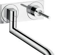 Single lever kitchen mixer for concealed installation wall-mount