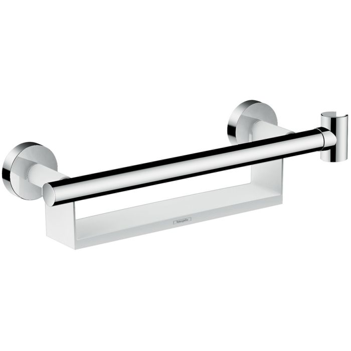 hansgrohe Comfort 26328400 white / chrome, with shelf and shower