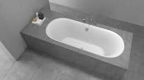 acrilan oval 1.90x0.80x0.39 built-in bathtub