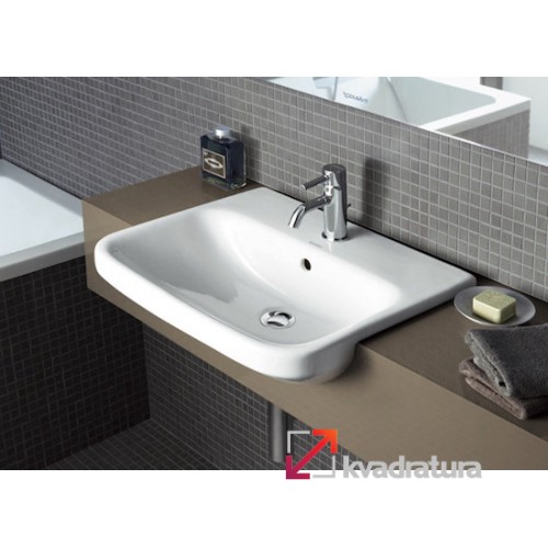 duravit cerastyle Semi-recessed washbasin with overflow 50*45