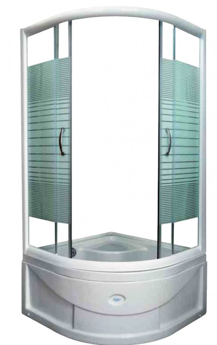 deep acrylic shower 90*90*45 , with drainage valve and tempered