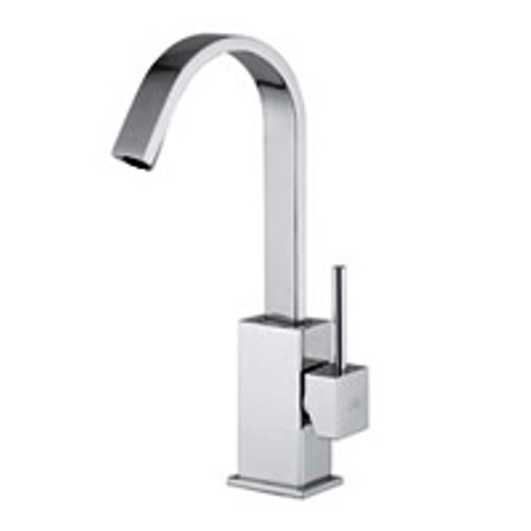 level  faucet sink, sleek design, 2009, accompanied by an automa