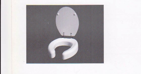 COVER toilet bowls for disabled people 10cm h