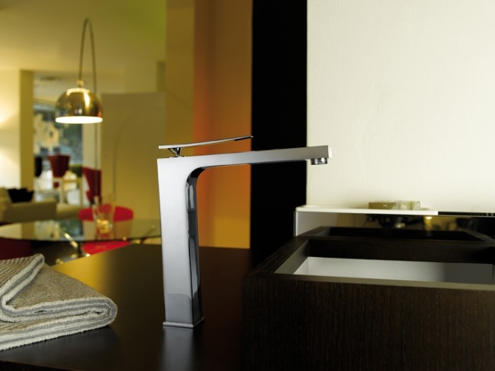 ELYS  faucet sink, sleek design, 2009, accompanied by an automat