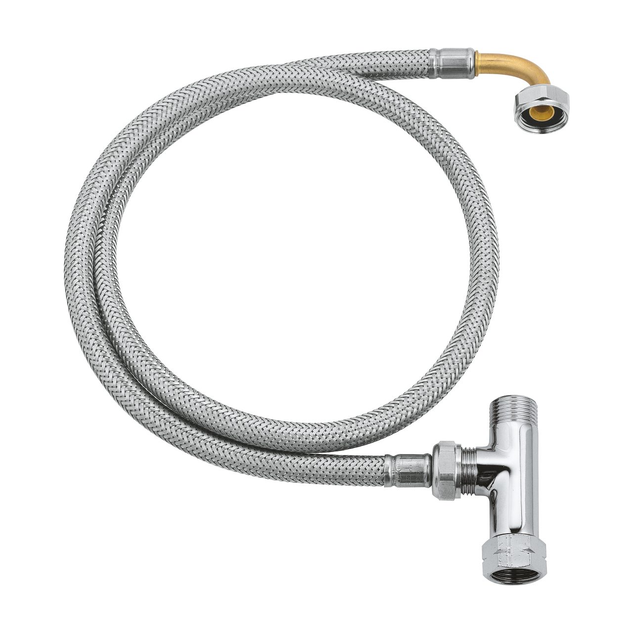GROHE ACCESSORY SET SHOWER HOSE AND T PIECE
