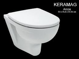 keramag ARCOS WC seat with cover hinges: metal