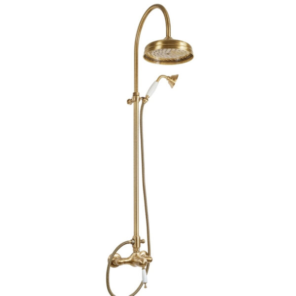 Extendable Shower Column with Eveberg Onda Gold Faucet