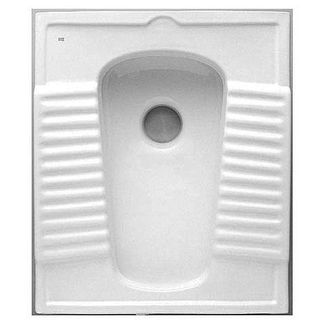 10TP91001 TURKISH BASIN WITH REAR OUTLET 60X51 CM ECE