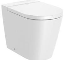 ROCA ROUND - Back to wall single floorstanding Rimless WC with d