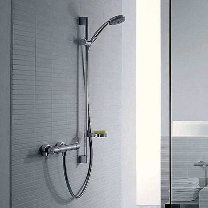 Shower system for exposed installation Vario with Ecostat 1001 C